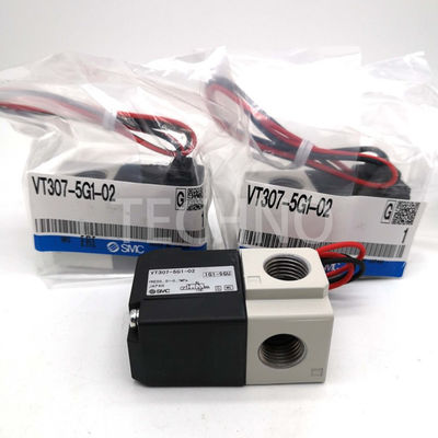 VT307V-5G1-02 SMC soupapes solénoïdes soupapes électromagnétiques SS316 Certificat CE