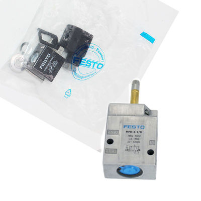 Festo MFH-3-1/8 7802 soupape solénoïde électrique AC220V Réinitialisation mécanique du ressort