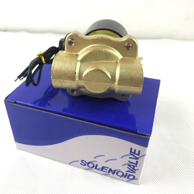1 pouce 2W200-25 soupape solénoïde électrique en laiton normalement fermée NPT eau air soupape solénoïde en laiton NC 2 Way