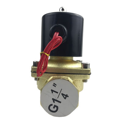 Normalement ouverte 2W350-35 1 1/4 pouces pur soupape solénoïde en laiton soupape d'eau NO
