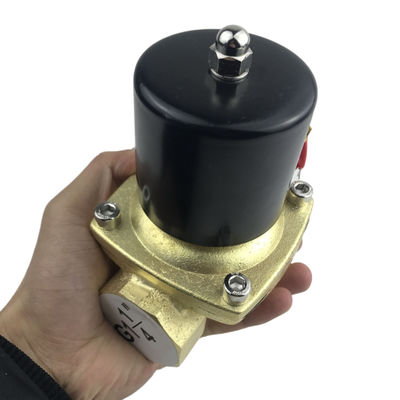 Normalement ouverte 2W350-35 1 1/4 pouces pur soupape solénoïde en laiton soupape d'eau NO