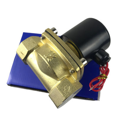 2W350-35 1 1/4 pouces soupape solénoïde en laiton pur soupape d'air d'eau normalement fermée NC