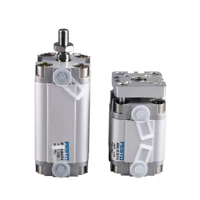Cylindre de piston pneumatique léger avec fil mâle de tige de piston en aluminium