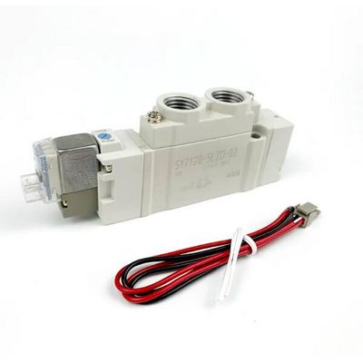 SY5420-6LZD-C8 DC12V SMC soupape électromagnétique pneumatique 3 position centre d'échappement