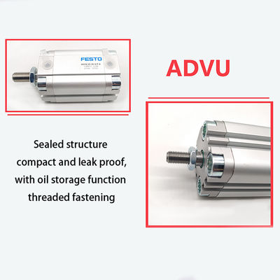 Cylindre pneumatique compact avec piston fils mâle 7 bar ADVU-16-40-A-P-A