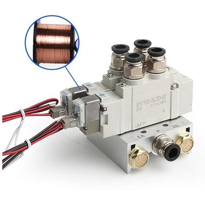 SY5220-5LZD-C4 soupape solénoïde SMC 2 position double DC24V taille de la porte d'installation à contact unique Ø4