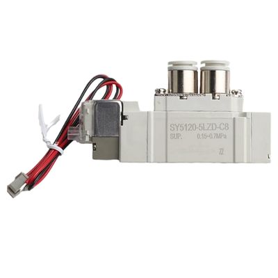 SMC SY5220-6LZD-01 DC12V Port Taille 1/8 Pneumatique du fil de soupape solénoïde tuyauterie 2 position double