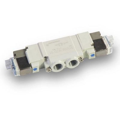 SMC SY5220-6LZD-01 DC12V Port Taille 1/8 Pneumatique du fil de soupape solénoïde tuyauterie 2 position double