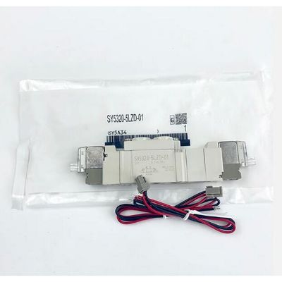 SMC SY5220-5LZD-01 DC24V Port Taille 1/8 Pneumatique à soupape solénoïde fil de tuyauterie 2 position double