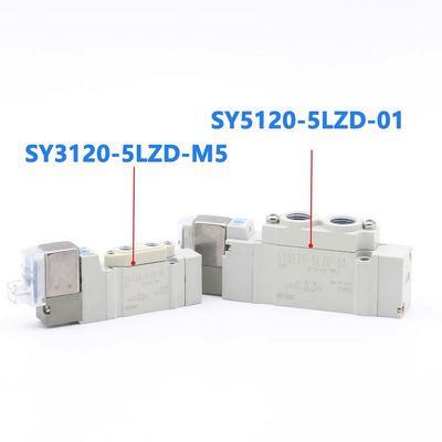 Le centre d'échappement de la soupape solénoïde SY3420-5LZD-C8 est situé à 3 positions.