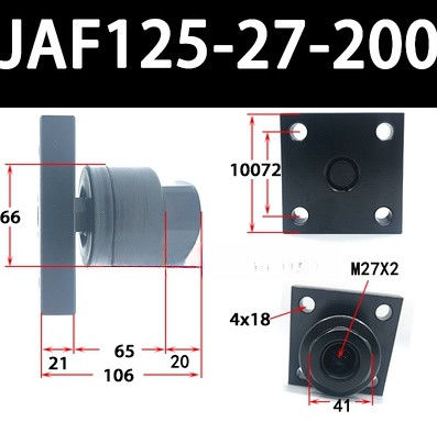 JAF125-27-200 M27x2 Taille nominale Pour la compatibilité de la bouteille d'air Conception simple