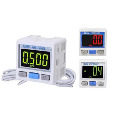 ZSE30A-01-P SMC Commutateur de pression numérique Pression sous vide R1/8 Affichage 2 couleurs PNP Collecteur ouvert 1 Sortie