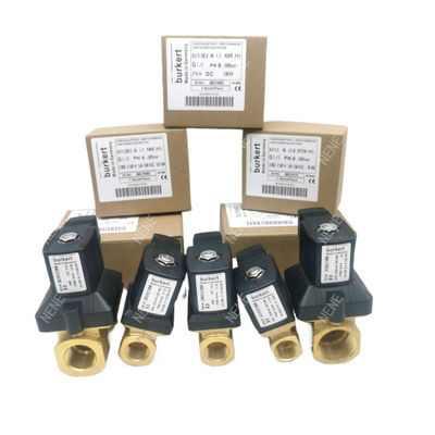 00126216 Ventilateur solénoïde Burkert G1/8 1.5 Flow Hole DC24V 8W Corps de soupape en acier inoxydable 6014 C normalement fermé