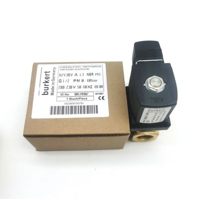 00126204 6014 D soupape solénoïde en laiton Burkert normalement ouverte G1/8 2.5 Flow Hole AC220V 8W