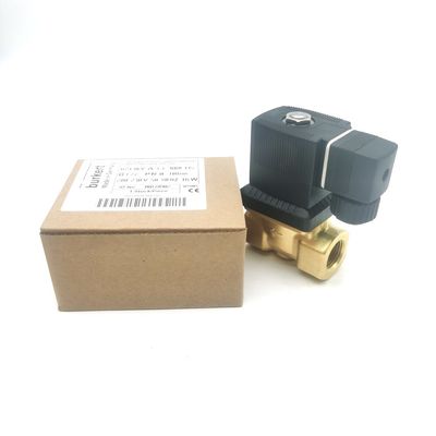 00126204 6014 D soupape solénoïde en laiton Burkert normalement ouverte G1/8 2.5 Flow Hole AC220V 8W