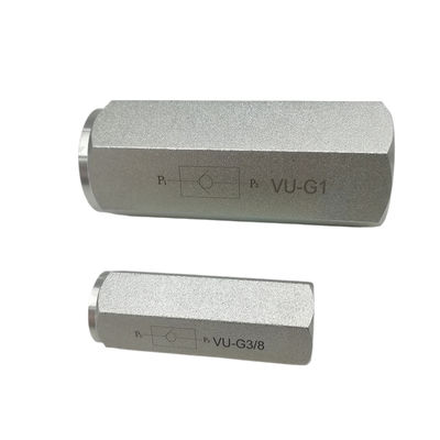 Le code ISO 16/13 de la soupape de commande hydraulique VU-G1 VU-G3/8 VU-G3/4 VU-G1-1/4 VU-G2