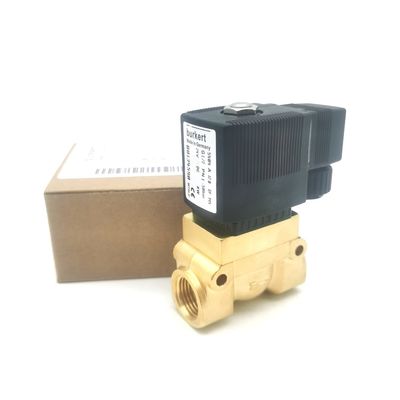 Burkert 00132865 AC24V soupape électromagnétique à action directe G1/8 6014 C normalement fermée 0~25bar 3/2 Way Corps en laiton