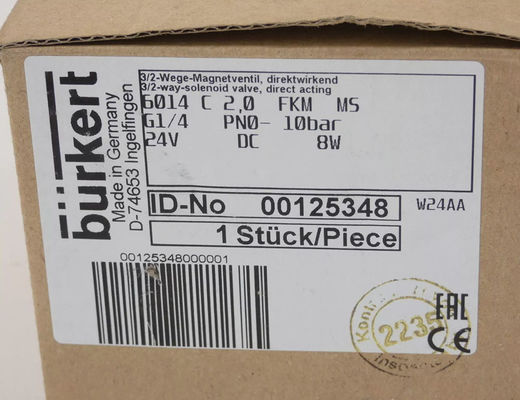 - Systèmes de contrôle des fluides Burkert - 125348 - Soupape solénoïde, 6014 00125348