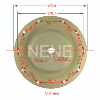 Ingersoll Rand 3 pouces kit de réparation du diaphragme 96475-A 96476-T 666300-9C9-C 666300-EEB-C Santoprene PTFE