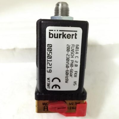 Valve électromagnétique Burkert 6014 avec interrupteur manuel 230V 00501219