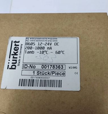 5404 G1/2 2/2 normalement fermé 00177853 FKM Valve électronique magnétique scellée BURKERT Corps de soupape en laiton AC24V 8W 1-50bar