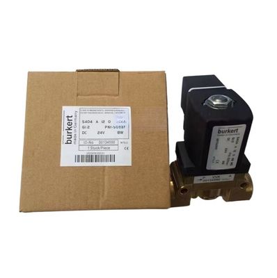Corps en laiton Bourkert soupape solénoïde 00308503 DC24V 8W G3/4 2/2 normalement fermé 20 trous d'écoulement 5404 Type 1-32 Bar