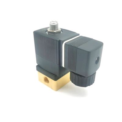 2/2 Normalement ouverte 00295651 Bourkert soupape solénoïde 20 trous d'écoulement FKM (caoutchouc fluoré) Corps de soupape en laiton scellé AC220V 8W 1-25bar
