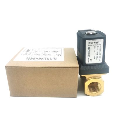 Ventilateur électromagnétique Burkert Corps en laiton 00308120 G1 2/2 Ouvert normalement 25 Flow Hole FKM (Fluorrubber) Sceau 8W 1-25bar