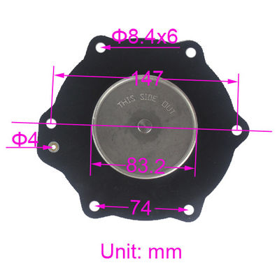C113686 NBR VITON Kit d'entretien du diaphragme Pour SCG353A051 ASCO 2 1/2 "le collecteur de poussière Solénoïde Pulse soupape à réaction Kit de réparation de membrane