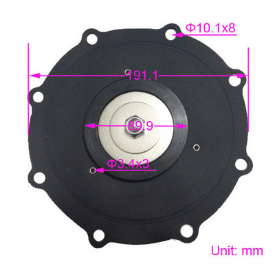 Le diaphragme de la soupape d'impulsion ASCO C113928 est constitué de nitrile/Buna ou de matériau Viton de 3 pouces SCXE353.060
