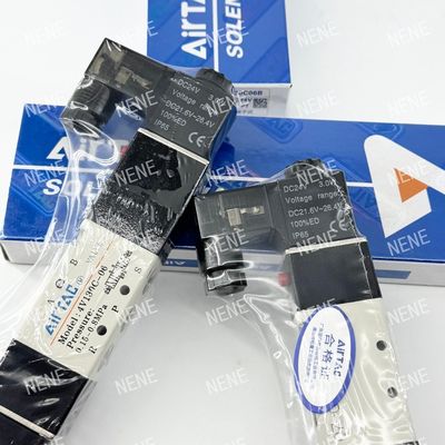AIRTAC 4V230C-06 soupape solénoïde DC24 220VAC alliage d'aluminium 5 voies 3 positions
