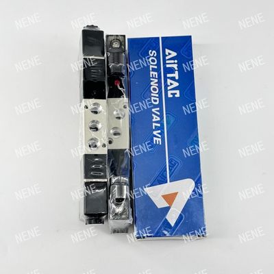 5 Voie 3 Position 4V130E-06 AIR fluide AIRTAC soupape solénoïde avec corps en alliage d'aluminium