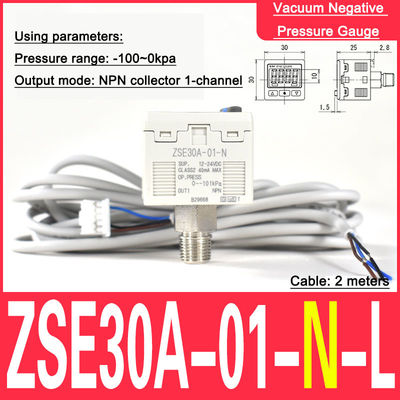 Mesureur de pression à vide ZSE30A-01-N Mesureur de pression de précision SMC de type 01
