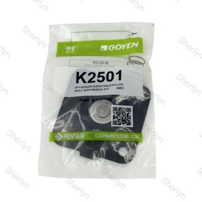 K2500 K2501 1 '' Kit de réparation de diaphragme en caoutchouc nitrile pour électrovanne à impulsion Goyen CA25T CA25DD