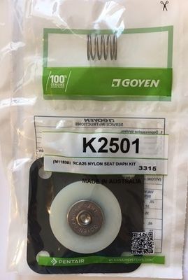 K2500 K2501 1 '' Kit de réparation de diaphragme en caoutchouc nitrile pour électrovanne à impulsion Goyen CA25T CA25DD