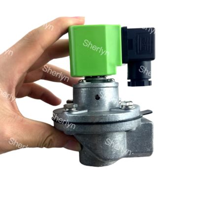 Sac équipé d'une vanne à impulsions DMF-Z-20 de 3/4 pouce BFEC neuve, filtre à sac à angle droit