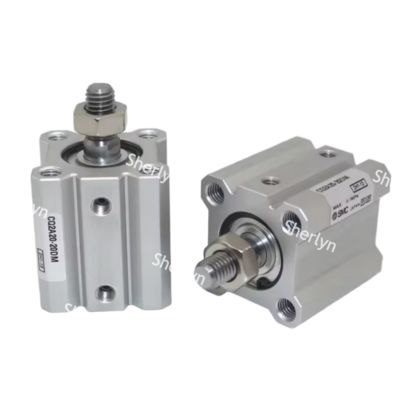 Vérin compact SMC CQ2A12-25D à simple tige, course de 12x25mm, série CQ2