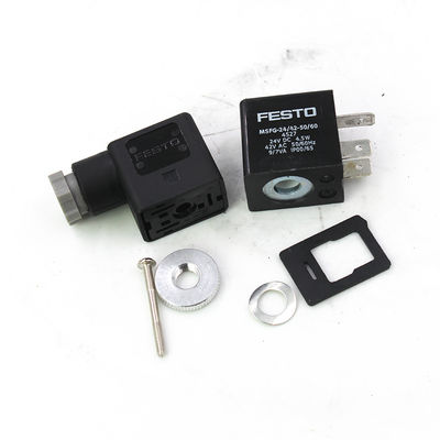 FESTO 4527 MSFG-24-50/60 Bobine de solénoïde, 24VDC, 4.5W, IP65, Languettes de connecteur pour MSSD-F, 3 broches