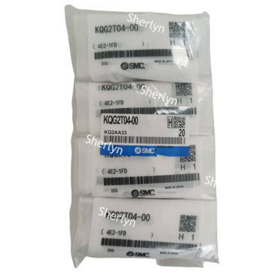 Raccord SMC en acier inoxydable KQG2T04-01S, tube de 4MM, 4E2-2FD/KQ2AA34