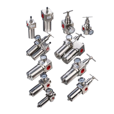 Vanne de régulation de température SFRL400-03 Acier inoxydable 316 Vanne de contrôle d'huile Filtre Régulateur pneumatique