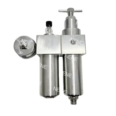 SFSRSL400 Filtre à air lubrificateur fileté 1/2" Triple pièce en acier inoxydable, régulateur et dispositif de brouillard d'huile