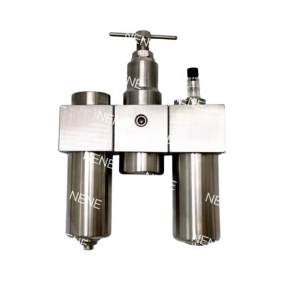 SFSRSL200 Triple set en acier inoxydable SUS316 régulateur de filtre pneumatique lubrifiant régulateur de pression G1/4