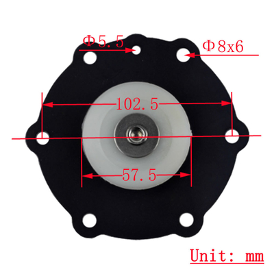 JOIL JICI40 JISI40 Électrovanne à impulsion 1 1/2" kits de diaphragme de pompe à air pièces de pompe à diaphragme 1,5 pouce Nitrile fluorocaoutchouc
