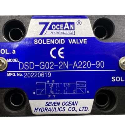 Vanne électromagnétique pneumatique 7 OCEAN DSD-G02-2N-A220-90 AC220 Tension Vanne de commande directionnelle