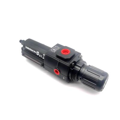 B74G-4AK-QP2-RMG Filtre-régulateur-lubrificateur pneumatique à air comprimé Norgren Excelon Filtre/régulateur 1/2 PTF 0,3-10 Bar 40µm Purge manuelle Avec manomètre