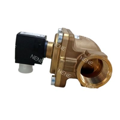 Solenoid Valve 00221844 6281 G1/2 2/2 Normally Closed 13.0 Flow Hole NBR Sealed Brass Valve Body DC24V 8W BURKERT