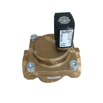 Électrovanne Burkert 00221849 6281 G3/4 2/2 Normalement Fermée 13.0 Trou d'écoulement Joint NBR Corps en laiton AC220V 8W 0.2-16bar -10~+80 ℃