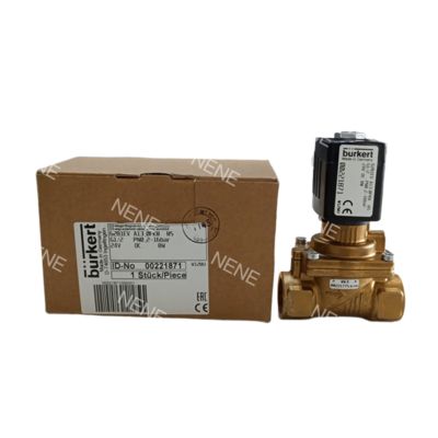 Burkert Solenoid Valve 00268550 6281 G1 1/4 2/2 Normally Closed 40.0 Flow Hole NBR Sealed Brass Valve Body AC24V 8W