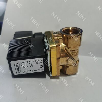 Ventilateur électromagnétique Burkert 00221862 6281 Type G1 1/2 2/2 Normalement fermé 40.0 Flow Hole NBR Corps de soupape en laiton scellé DC24V 8W 0.2-16bar -10~+80 °C
