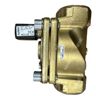 Électrovanne 2/2 NC à action directe BURKERT 6281 00221959 Raccord G1 Corps en laiton Commande manuelle Orifice 20,0 Joint NBR AC220V 8W 0,2-16 bars -10~+80°C